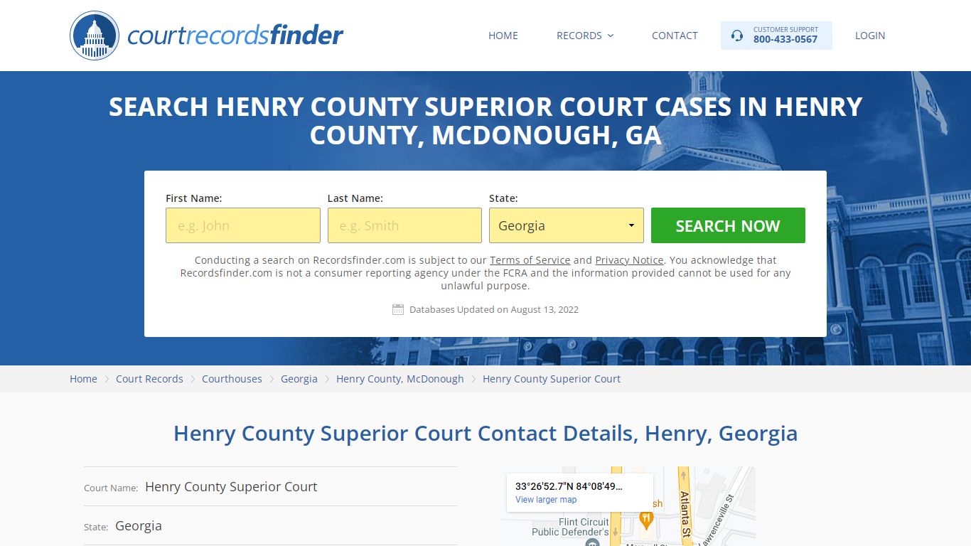 Henry County Superior Court Case Search - RecordsFinder